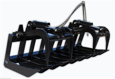 root rakes for skid steer|72 inch root grapple.